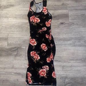 Venus Floral black dress